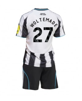 Günstige Newcastle United Nick Woltemade #27 Heimtrikotsatz Kinder 2025-26 Kurzarm (+ Kurze Hosen)